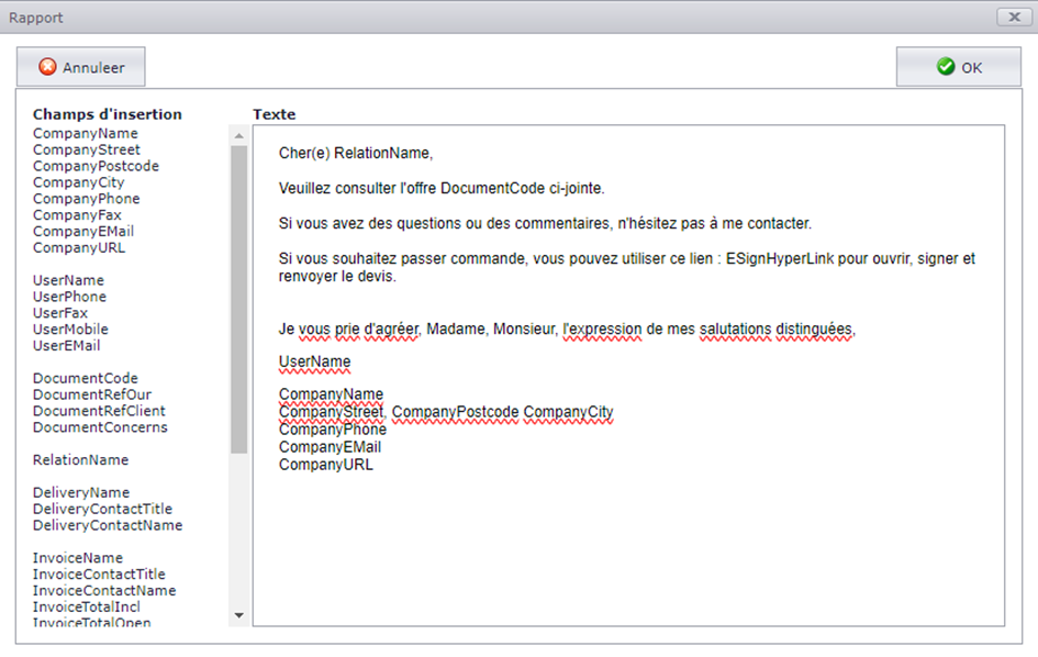 Les devis peuvent être signés numériquement par le client.